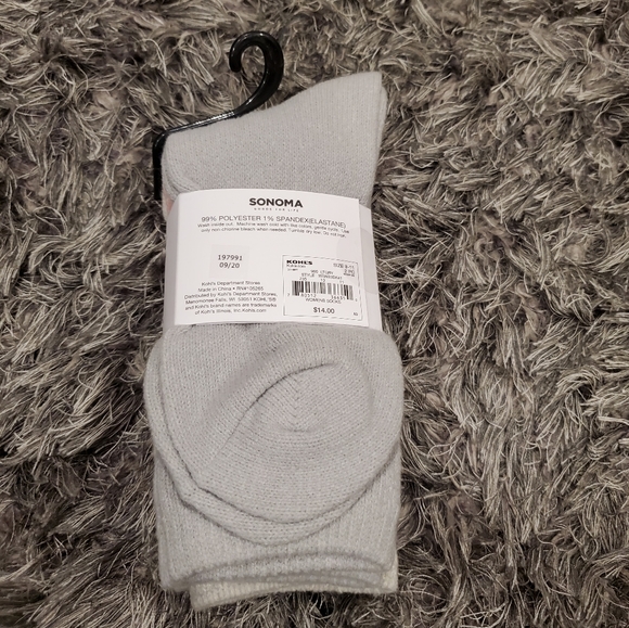 NWT Women's Sonoma Bundle of 2 Super Cozy Boot Crew Socks - Picture 6 of 6